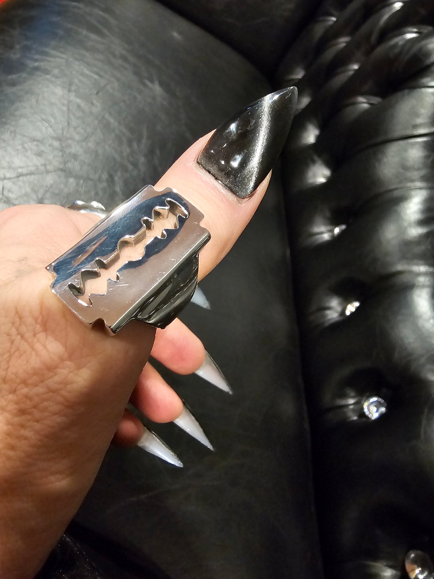 Razor Ring -Solid Sterling Silver, Handmade, comfort fit