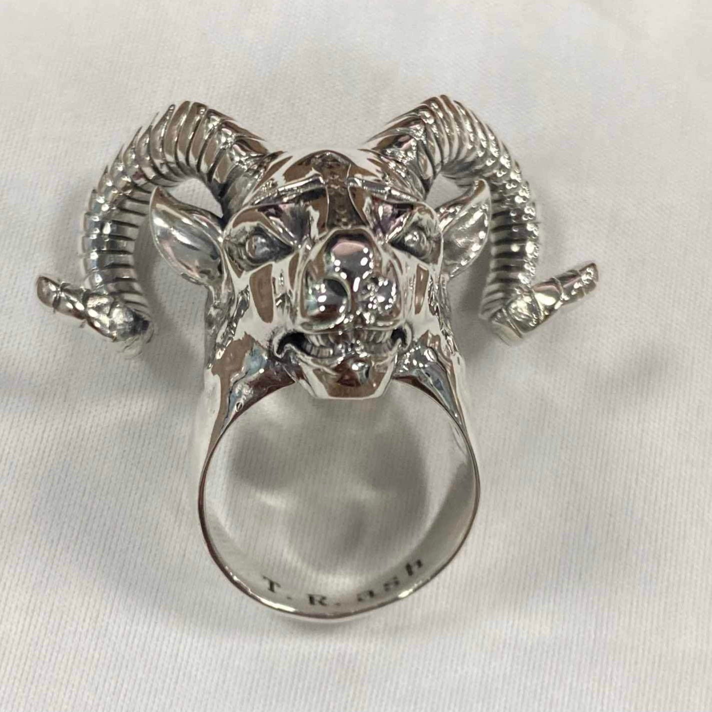 The Goat -Solid Sterling Silver, Handmade, comfort fit