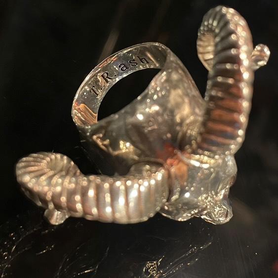 The Goat -Solid Sterling Silver, Handmade, comfort fit