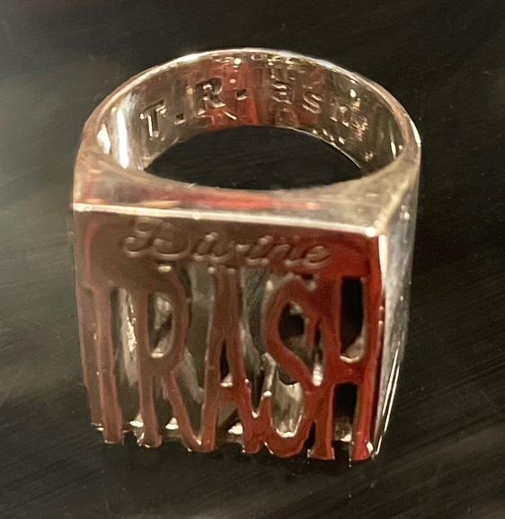 Divine Trash Ring -Solid Sterling Silver, Handmade, comfort fit