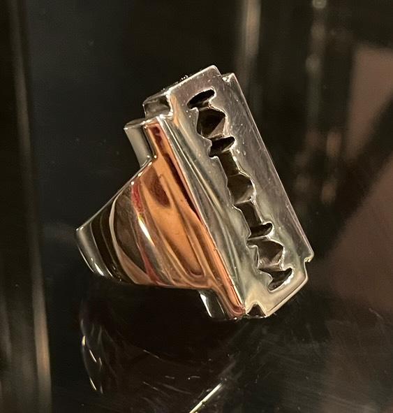 Razor Ring -Solid Sterling Silver, Handmade, comfort fit