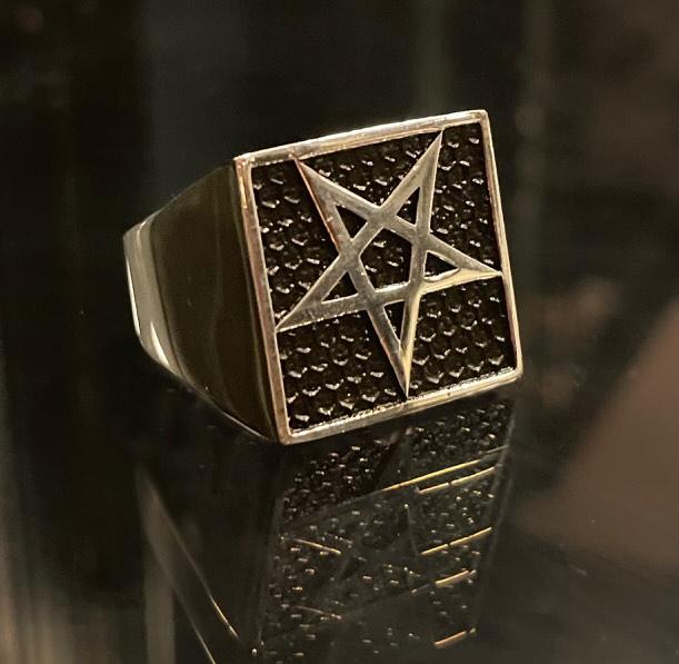 Pentagram Ring -Solid Sterling Silver, Handmade, Comfort Fit