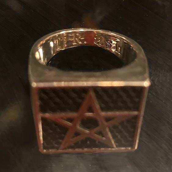 Pentagram Ring -Solid Sterling Silver, Handmade, Comfort Fit