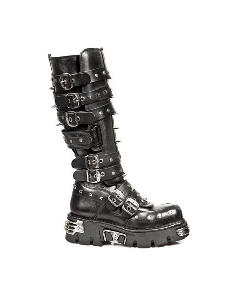 NEW ROCK GOTHIC NOMAD HIGH BOOT METALLIC PUNK M-796-S1
