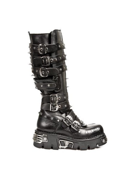 NEW ROCK GOTHIC NOMAD HIGH BOOT METALLIC PUNK M-796-S1