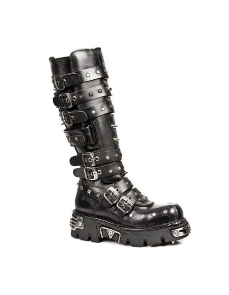 NEW ROCK GOTHIC NOMAD HIGH BOOT METALLIC PUNK M-796-S1
