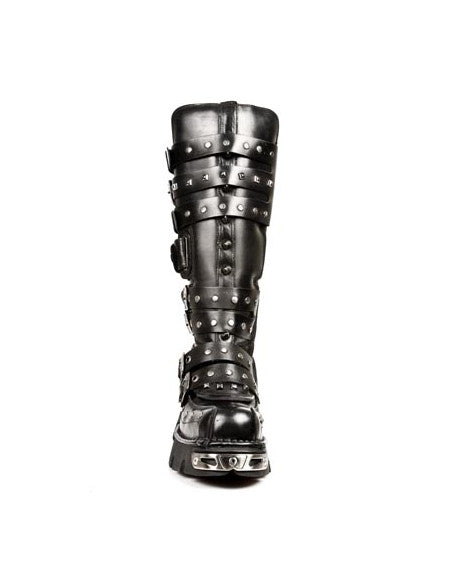 NEW ROCK GOTHIC NOMAD HIGH BOOT METALLIC PUNK M-796-S1