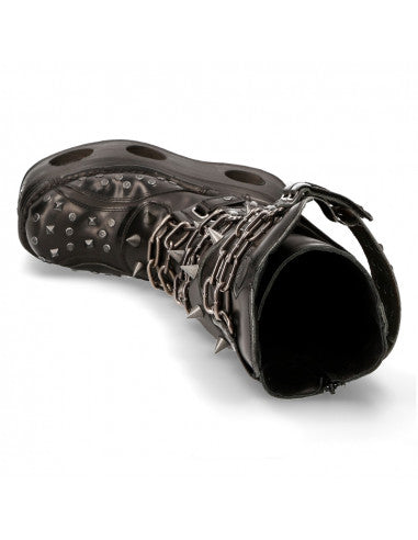 HIGH BOOT NEPTUNO M-734-C4 of METALLIC COLLECTION 6 inch platform goth boots