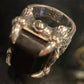 Stone Claw Ring  -Solid Sterling Silver, Handmade, comfort fit