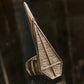 Coffin Claw Ring  -Solid Sterling Silver, Handmade, comfort fit