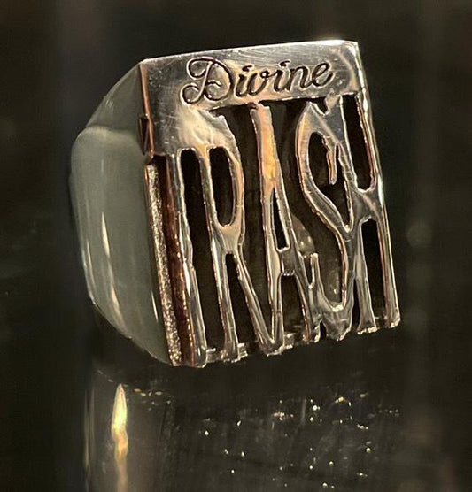 Divine Trash Ring  -Solid Sterling Silver, Handmade, comfort fit