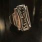 Razor Ring -Solid Sterling Silver, Handmade, comfort fit