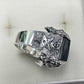 Stone Claw Ring  -Solid Sterling Silver, Handmade, comfort fit