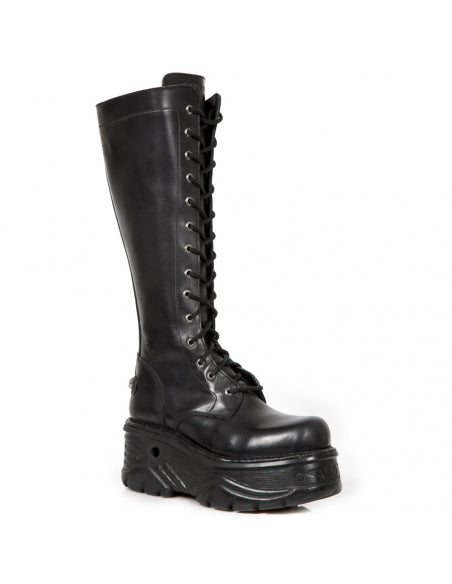 Boot M-235-C3 Classic Punk Lace-Up Platform Boot with lace through sole