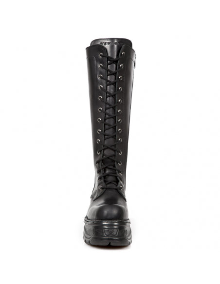 Boot M-235-C3 Classic Punk Lace-Up Platform Boot with lace through sole