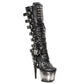 M-Devil010 High heel studded metal soled boots