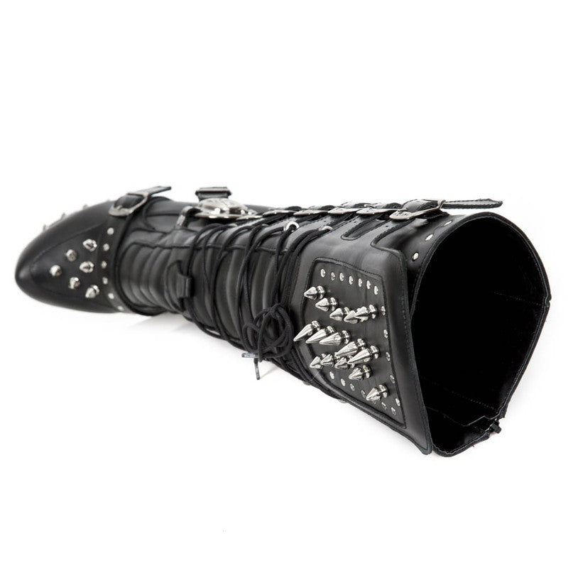 M-Devil010 High heel studded metal soled boots