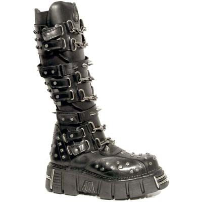 Black tower metallic series spikes and chains  M-734-C1
