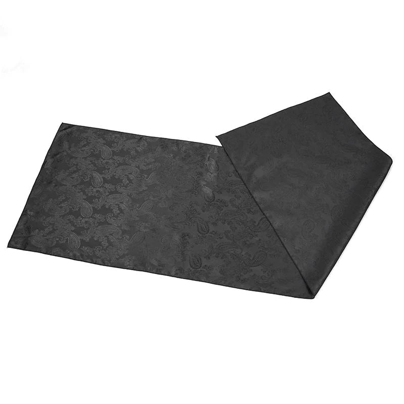 Jeweled Gothic Dress Tie (Black) cravat ascot