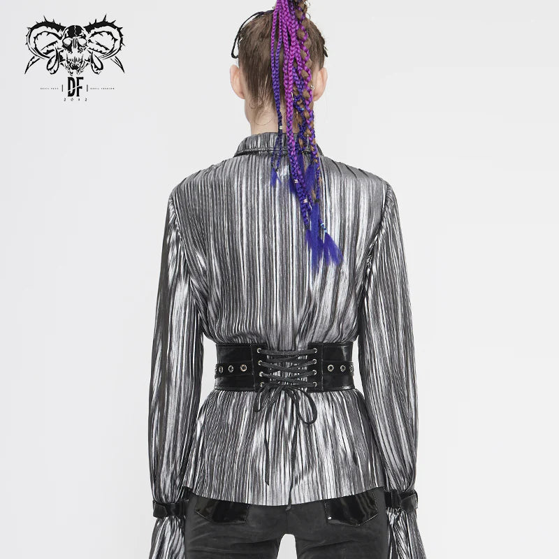 Punk Zip-Up Women's Corset Belt