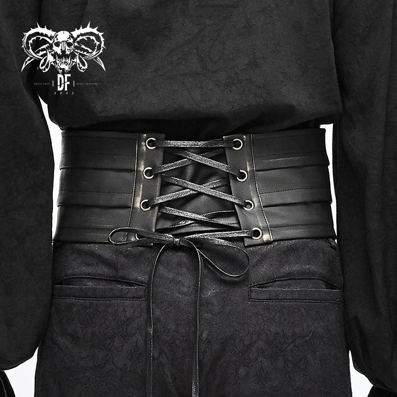 Metallic Bronze Steampunk Men's Waist Cincher