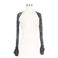 Gothic Victorian sexy women flared sleeves stretchy rose lace long sleeve shawl