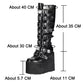 Black Gothic Platform Boots with buckles