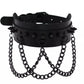 Punk Black Rivets Choker Chain collar