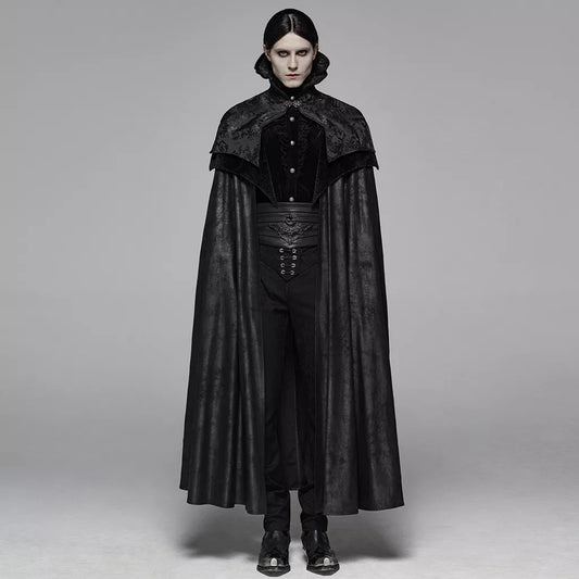 *CLEARANCE*Gothic Victorian Full Length Cape adjustable collar and elegant styled metal clasp Vampire