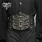 Metallic Bronze Steampunk Men's Waist Cincher