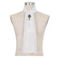 Jeweled Gothic Dress Tie (white) cravat ascot