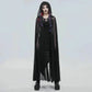 mesh see through Women's shawl cape with hood with chest straps