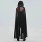 mesh see through Women's shawl cape with hood with chest straps