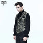 Victorian Gothic Black and Silver Mens Vest
