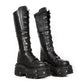 Bondage Lace-Up Tall Boot M-TANK004-C5 Classic Punk High Rise Platforms